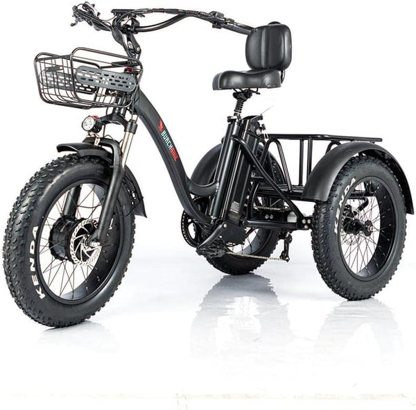 Alton Electric Trike Adult Tricycle Bike Fat Tire W/Cargo Basket - Electric Tricycle for Adults All-Terrain 500W Motor and 48V Lithium Rechargeable