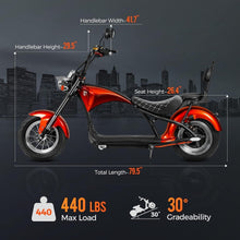 Electric Motorcycle M1 2-Seater, 37Mph, 2000W, 40+Miles Range, 60V 30Ah Battery, Full Suspension, Dual Hydraulic Brakes for Adult Riders, Street Legal