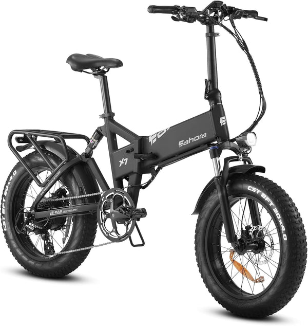 X7 50MPH 1200W Electric Bike for Adults,Electric Folding Bike with USB Port
