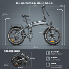 1000W Folding Electric Bicycle, 20 * 4.0