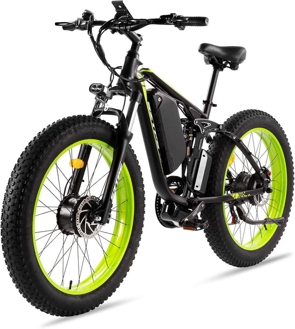 1500W Electric Bike for Adults, 26" Fat Tire Electric Mountain Bicycle, 48V 22.4Ah Removable Li-Ion Battery, Max 30.5Mph E-Bike Snow Beach,Electric